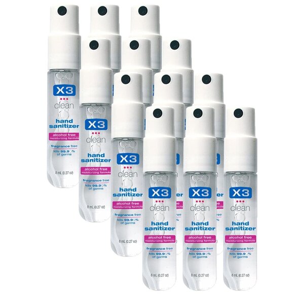 Mini Hand Sanitizer Spray – Alcohol Free and Fragrance Free - Pocket Size 0.27 O - Picture 1 of 8